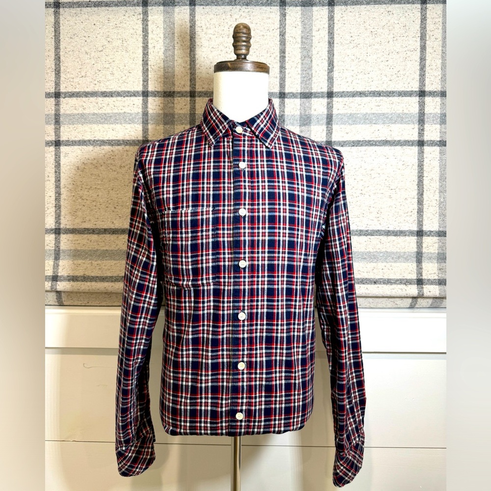 Men’s Vintage Billy Reid LS Flannel Button Down Shirt. Size Medium. - Picture 2 of 7
